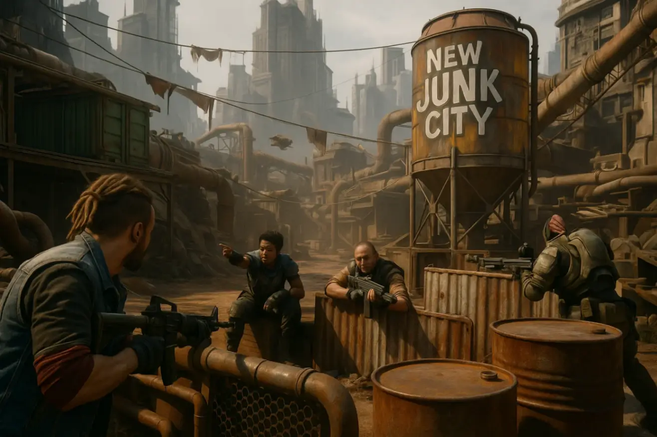 Гайд по карте New Junk City: позиции, фланги и тактика